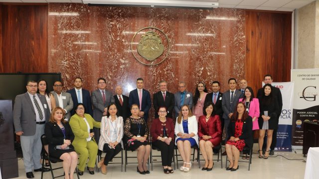 Visita de la delegación del Poder Judicial a Costa Rica